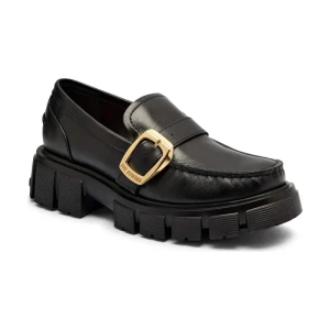 Love Moschino Skórzane loafersy SCARPAD