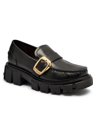 Love Moschino Skórzane loafersy SCARPAD