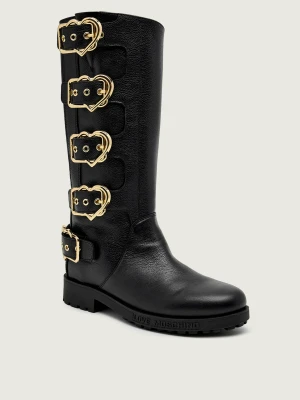 Love Moschino Skórzane oficerki