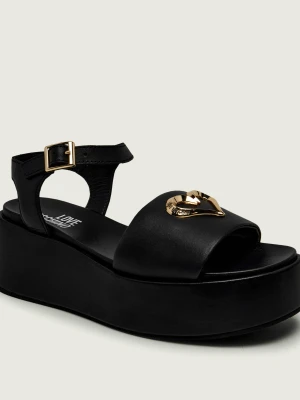 Love Moschino Skórzane sandały