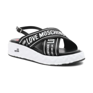 Zdjęcie produktu Love Moschino Skórzane sandały NASTROLOGO