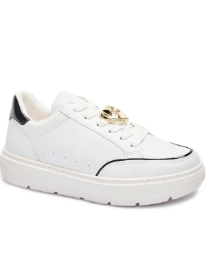 Love Moschino Skórzane sneakersy