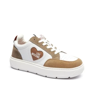 Love Moschino Skórzane sneakersy BOLD