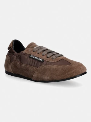 Love Moschino sneakersy damskie brązowy