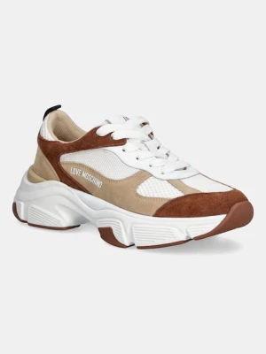 Love Moschino sneakersy damskie kolor biały JA15246G1NIQF10B