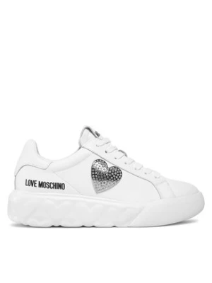 LOVE MOSCHINO Sneakersy JA15014G1IIA0100 Biały