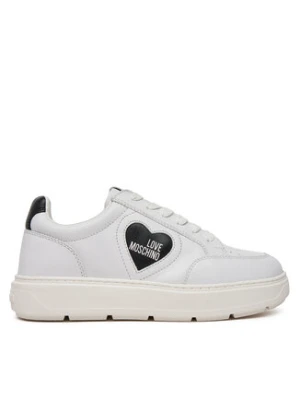 LOVE MOSCHINO Sneakersy JA15154G1MIA110A Biały