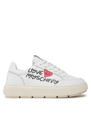 LOVE MOSCHINO Sneakersy JA15224G1IJCA10A Biały