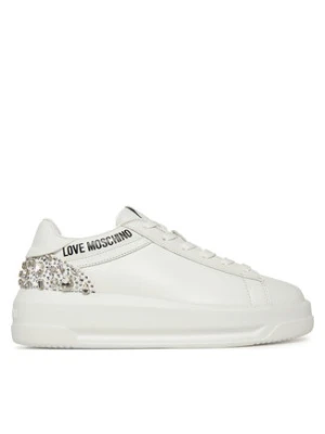 LOVE MOSCHINO Sneakersy JA15305G0NIAL10A Biały