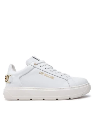 LOVE MOSCHINO Sneakersy JA15394G0LIA010A Biały