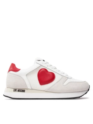 LOVE MOSCHINO Sneakersy JA15493G0IIQ810A Biały