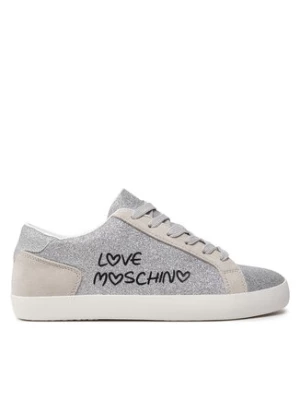 LOVE MOSCHINO Sneakersy JA15512G0IJK190A Srebrny
