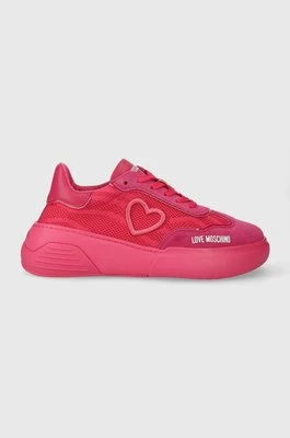 Love Moschino sneakersy kolor różowy JA15415G1IIY960B