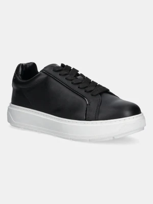 Love Moschino sneakersy skórzane damskie kolor czarny JA15184G1NIAC00A