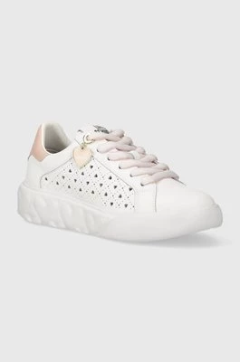 Love Moschino sneakersy skórzane kolor biały JA15584G0IIA110B