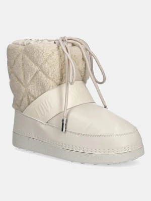 Love Moschino śniegowce kolor beżowy JA24412G0NISJ12A