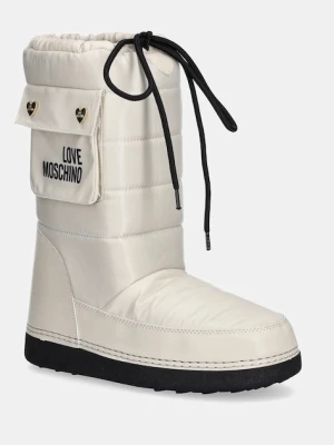 Love Moschino śniegowce kolor beżowy JA24452G0NISL128