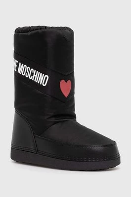 Love Moschino śniegowce kolor czarny JA24032G1LISA000