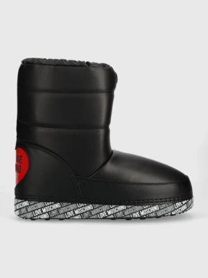 Love Moschino śniegowce kolor czarny JA24142G1HIT400A