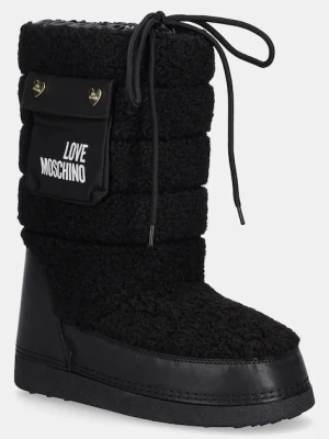 Love Moschino śniegowce kolor czarny JA24452G0NISM00A