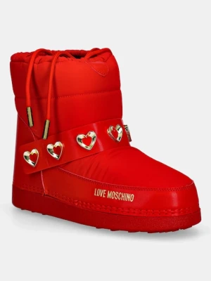 Love Moschino śniegowce kolor czerwony JA24182G1NISD50A