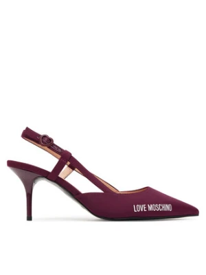 LOVE MOSCHINO Szpilki JA10267G1NIMX55641 Bordowy