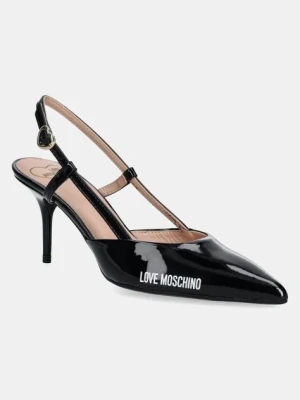 Love Moschino szpilki kolor czarny JA10627G1MIH0000