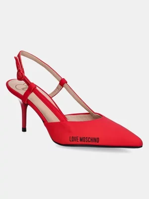 Love Moschino szpilki kolor czerwony JA10627G1MIMX500