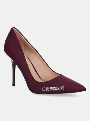 Love Moschino szpilki kolor fioletowy JA10299G1NIM0556