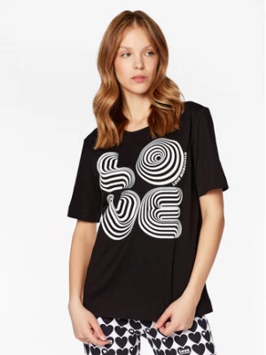 LOVE MOSCHINO T-Shirt W4F154DM 3876 Czarny Relaxed Fit