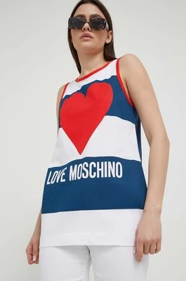 Love Moschino top bawełniany