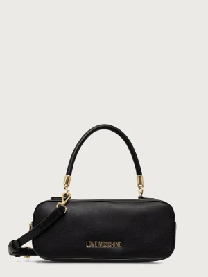 Love Moschino torebka bagietka damska z imitacji skóry czarny