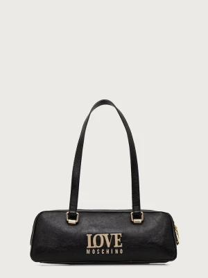 Love Moschino torebka bagietka damska z imitacji skóry czarny