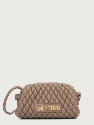 Love Moschino torebka crossbody damska skórzana beżowy
