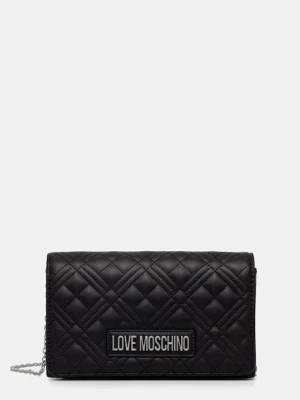 Love Moschino torebka crossbody damska z imitacji skóry czarny