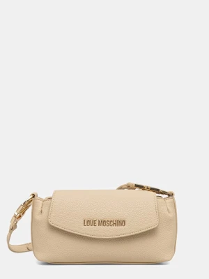 Love Moschino torebka crossbody damska z imitacji skóry beżowy