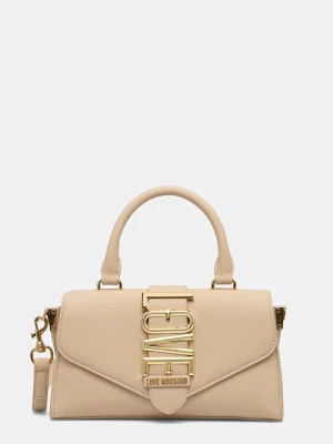 Love Moschino torebka crossbody damska z imitacji skóry beżowy