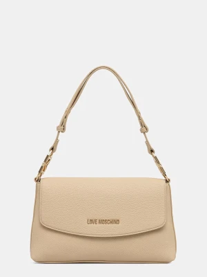 Love Moschino torebka crossbody damska z imitacji skóry beżowy