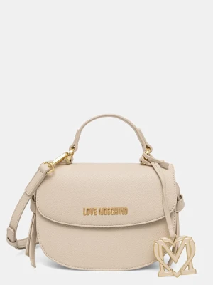 Love Moschino torebka crossbody damska z imitacji skóry beżowy