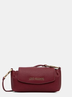 Love Moschino torebka crossbody damska z imitacji skóry bordowy