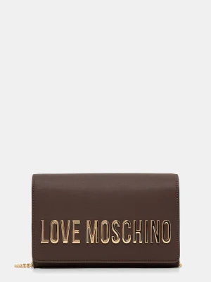Love Moschino torebka crossbody damska z imitacji skóry brązowy