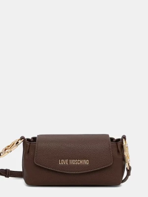 Love Moschino torebka crossbody damska z imitacji skóry brązowy
