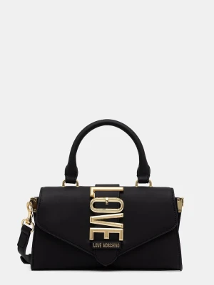 Love Moschino torebka crossbody damska z imitacji skóry czarny