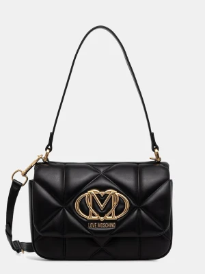 Love Moschino torebka crossbody damska z imitacji skóry czarny