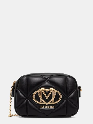 Love Moschino torebka crossbody damska z imitacji skóry czarny