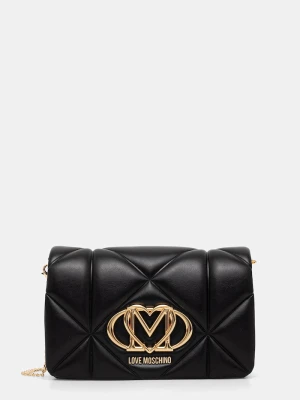 Love Moschino torebka crossbody damska z imitacji skóry czarny