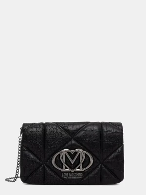 Love Moschino torebka crossbody damska z imitacji skóry czarny