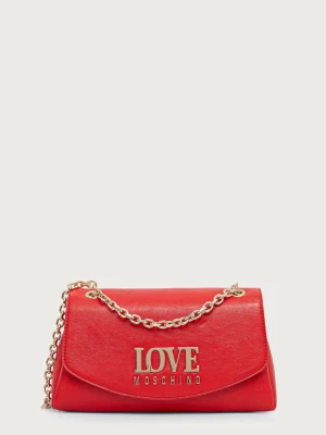 Love Moschino torebka crossbody damska z imitacji skóry czerwony