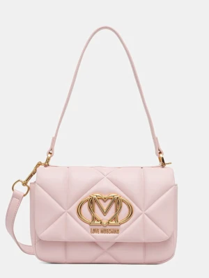 Love Moschino torebka crossbody damska z imitacji skóry różowy