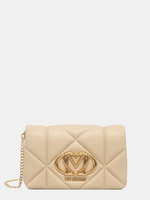 Love Moschino torebka damska z imitacji skóry beżowy